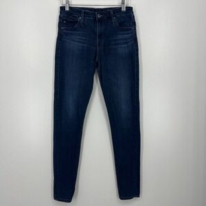AG Adriano Goldschmied Jeans Women's Size 27 Blue The Farrah Skinny High Rise